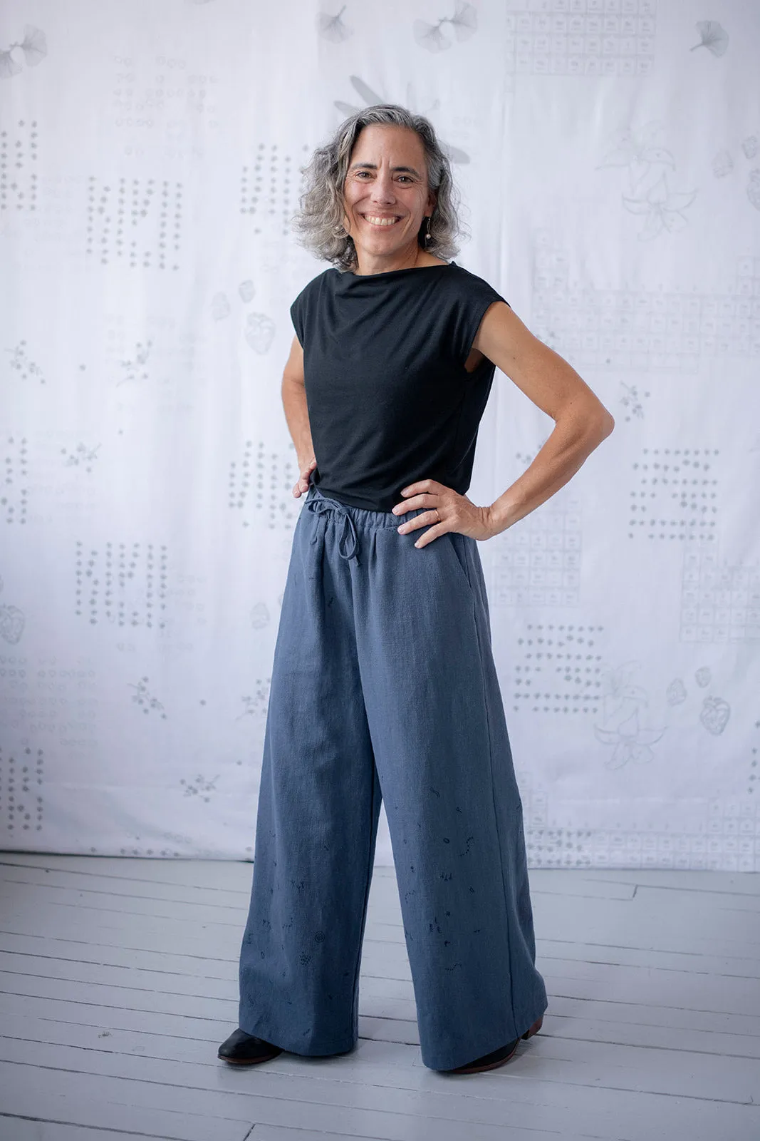 Drift Pants - Slate Blue sold by Smoking Lily