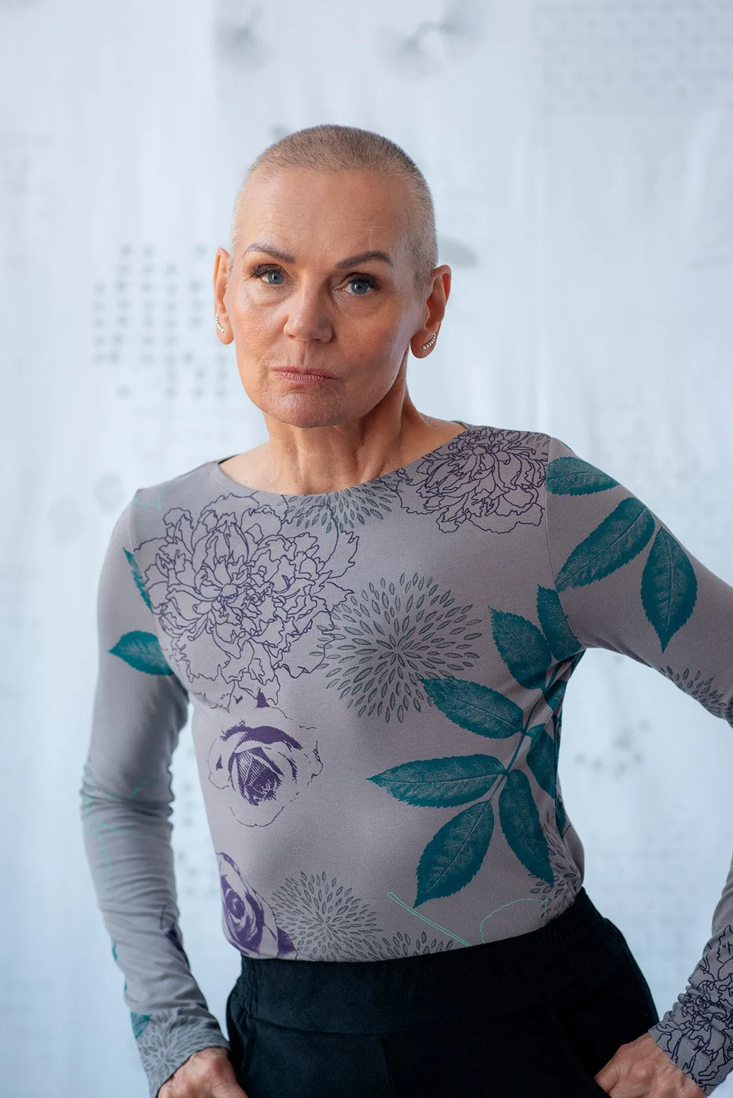 Nanette Top - Grey sold by Smoking Lily product image thumbnail 5