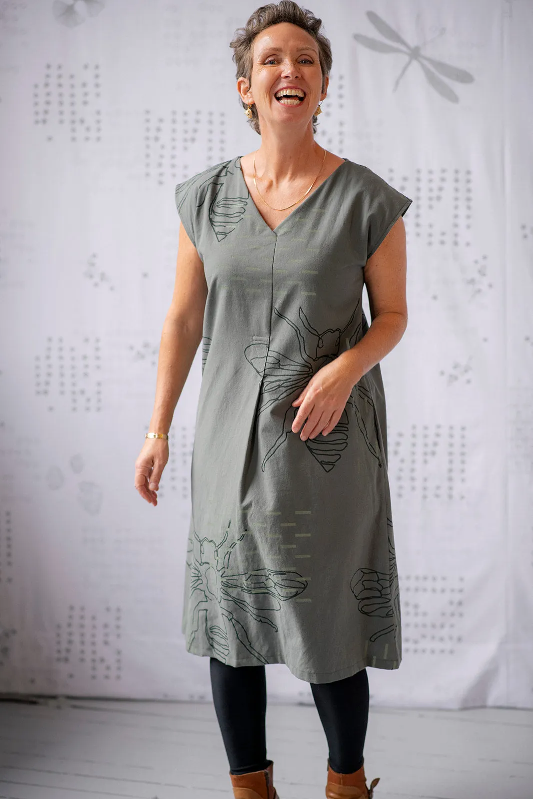 Shelter Dress - Pesto sold by Smoking Lily product image thumbnail 2