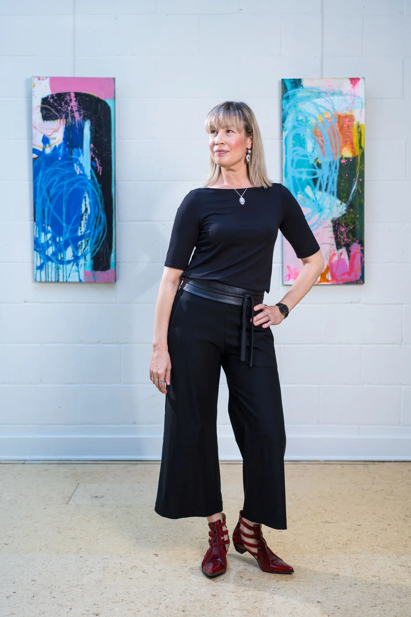 Mabel pant - stretch twill sold by Studio Dianne