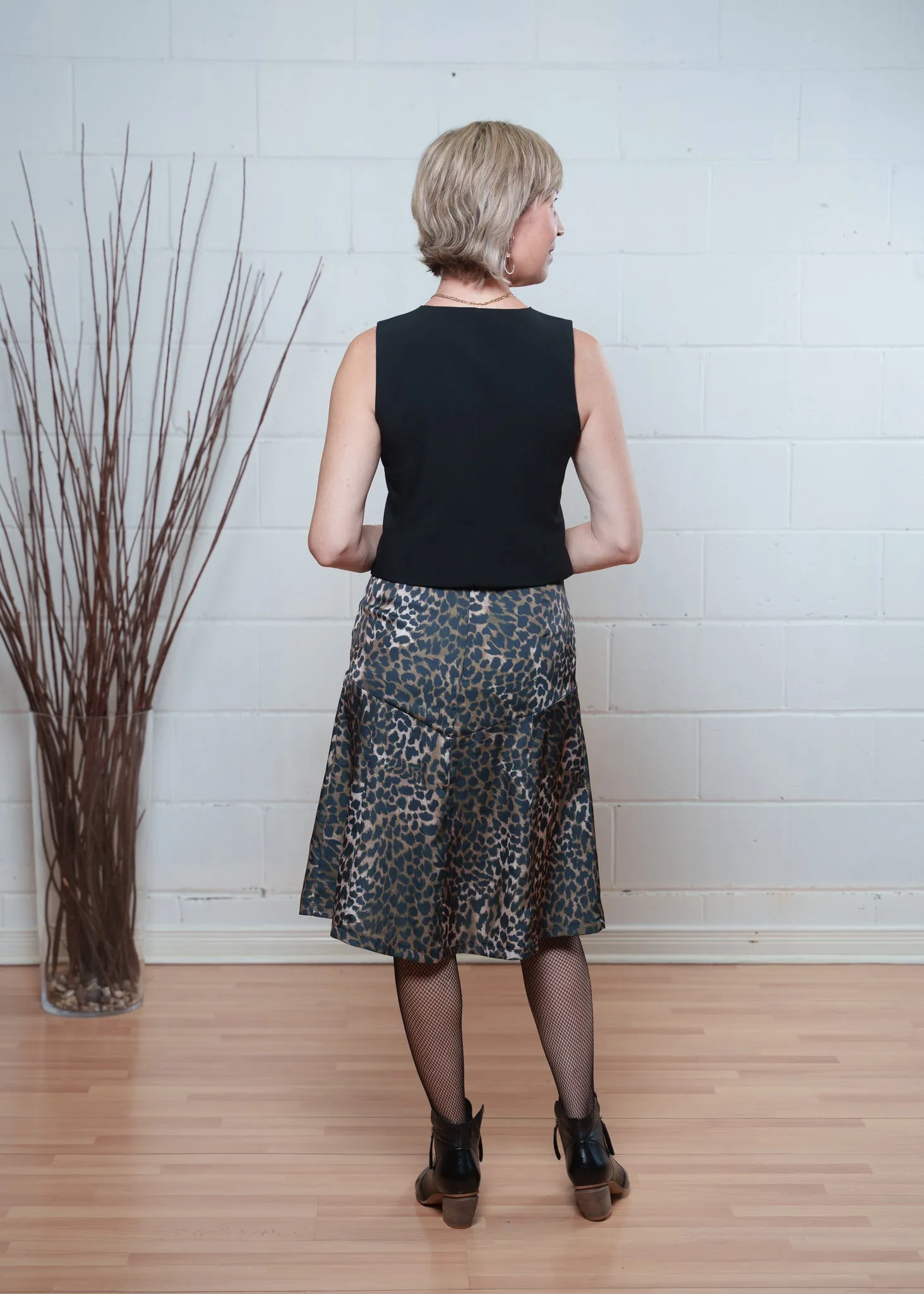 Avon skirt - leopard print sold by Studio Dianne product image thumbnail 5