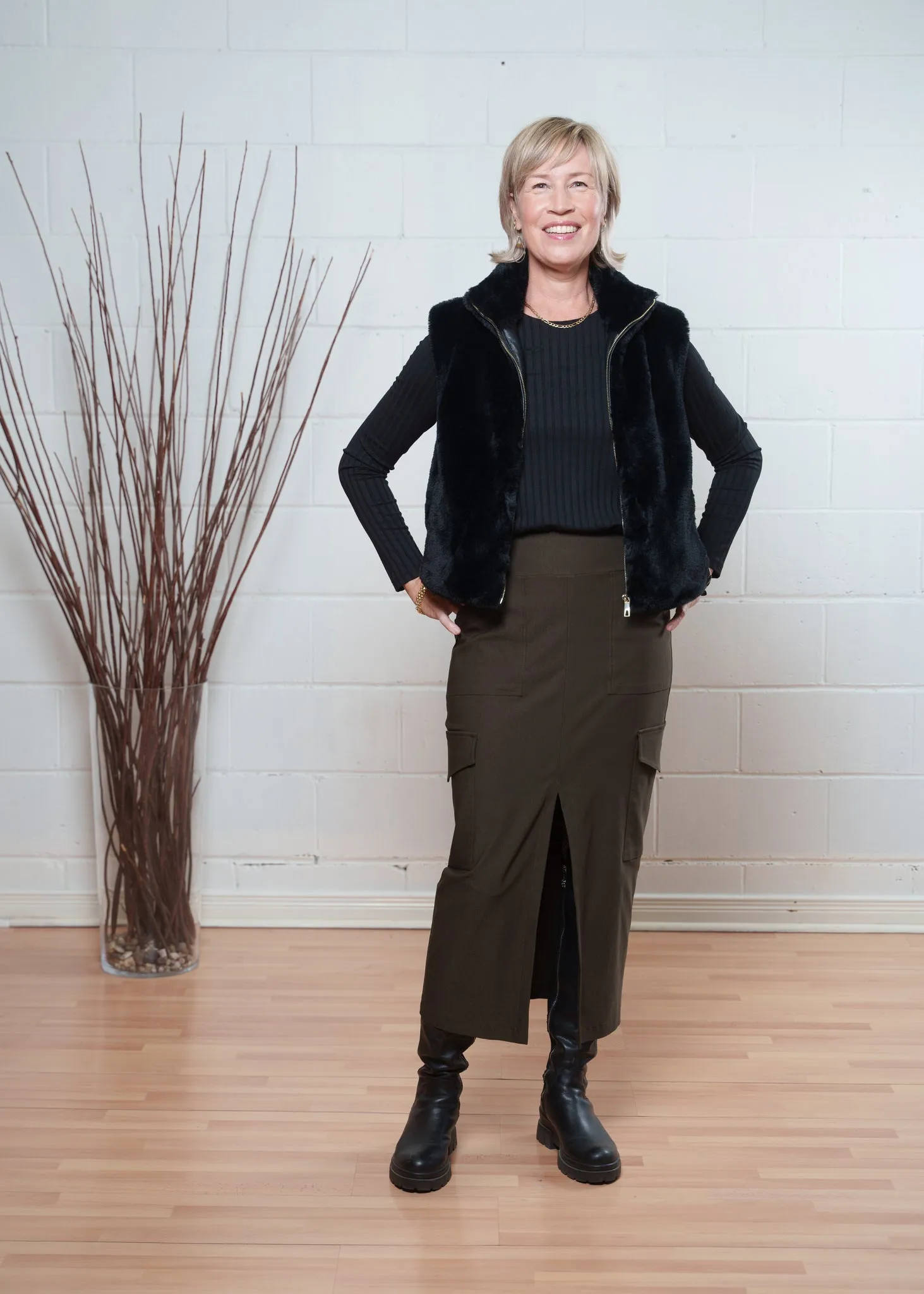 Whynn Cargo skirt - stretch twill sold by Studio Dianne product image thumbnail 5