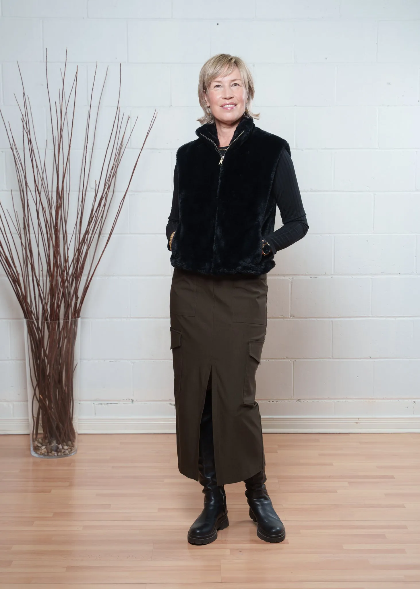 Whynn Cargo skirt - stretch twill sold by Studio Dianne product image thumbnail 3