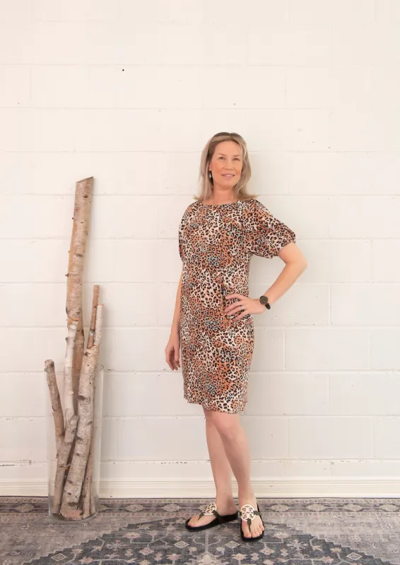 Tully dress - leopard sold by Studio Dianne