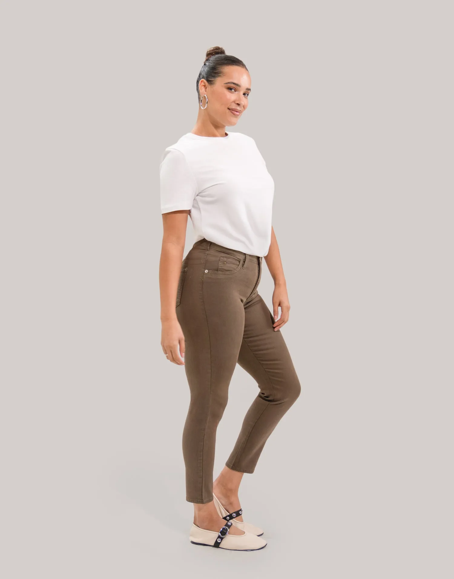 RACHEL SKINNY JEANS / SAFARI sold by Yoga Jeans product image thumbnail 3