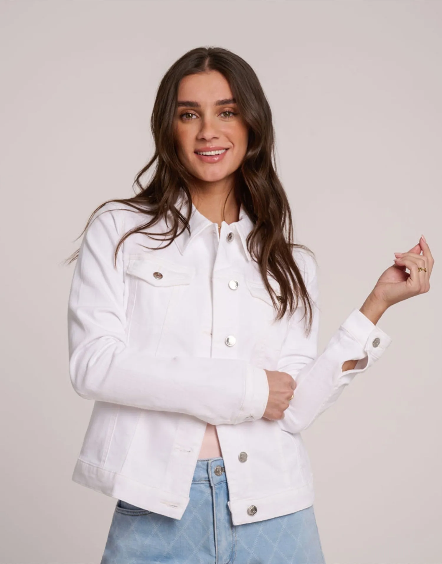 JACKET / WHITE LOTUS sold by Yoga Jeans