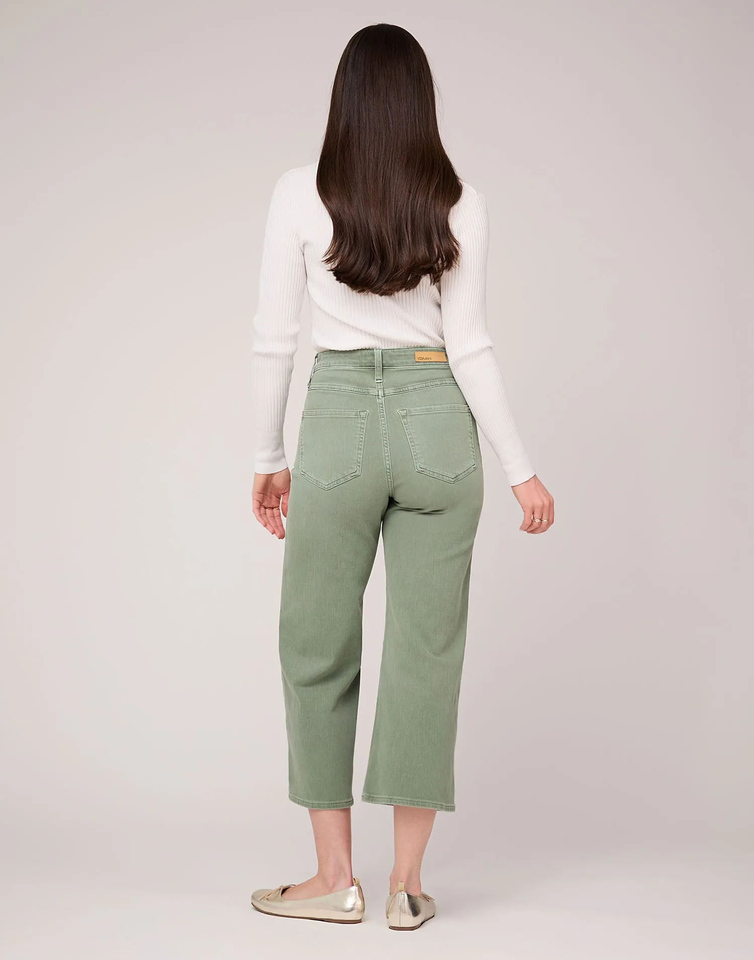 LILY WIDE LEG JEANS / BEACH GRASS sold by Yoga Jeans product image thumbnail 4