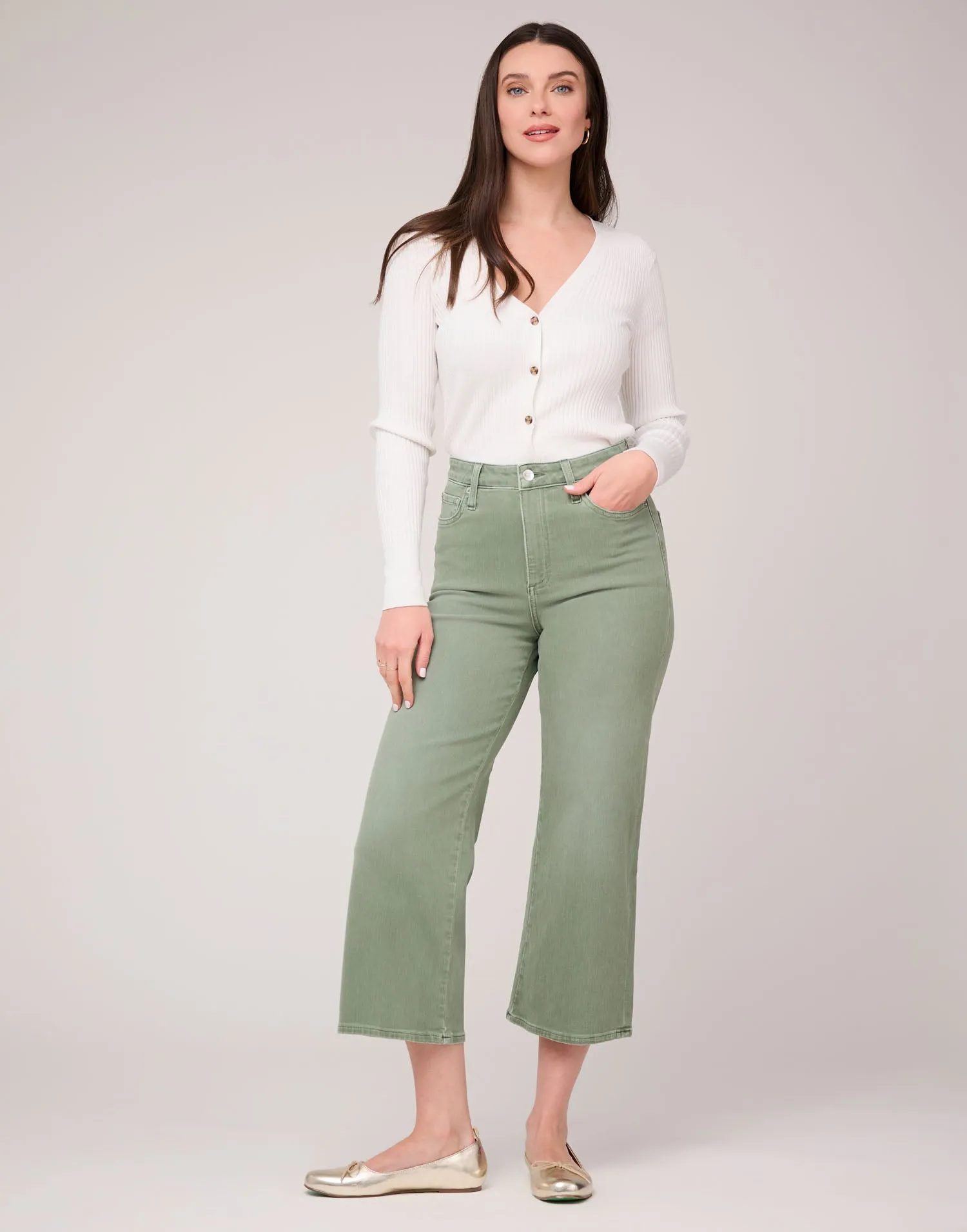 LILY WIDE LEG JEANS / BEACH GRASS sold by Yoga Jeans product image thumbnail 2