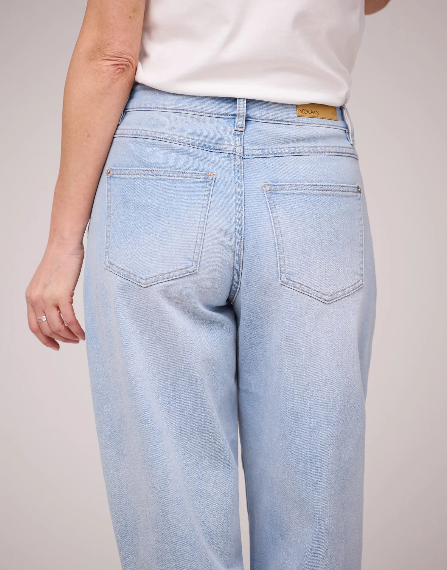 MALIA RELAXED JEANS. / PACIFIC BLUE sold by Yoga Jeans product image thumbnail 4
