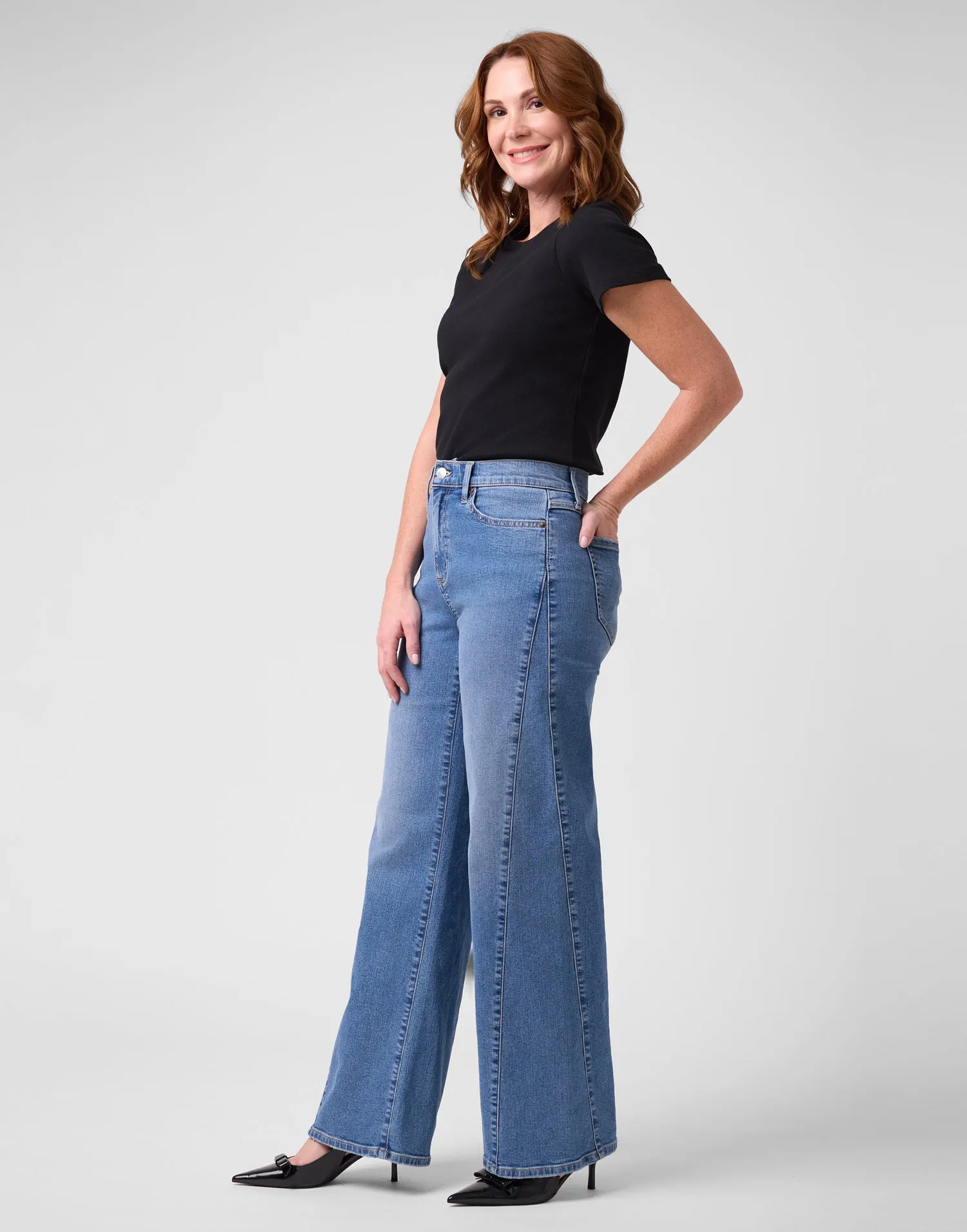 LILY WIDE LEG JEANS / PORTOFINO sold by Yoga Jeans product image thumbnail 5