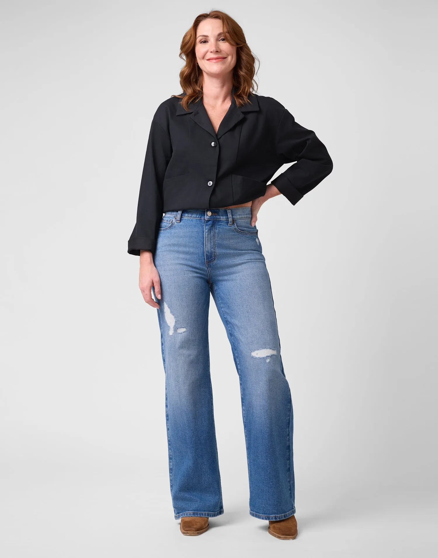 LILY WIDE LEG JEANS / NEW YORK sold by Yoga Jeans product image thumbnail 3