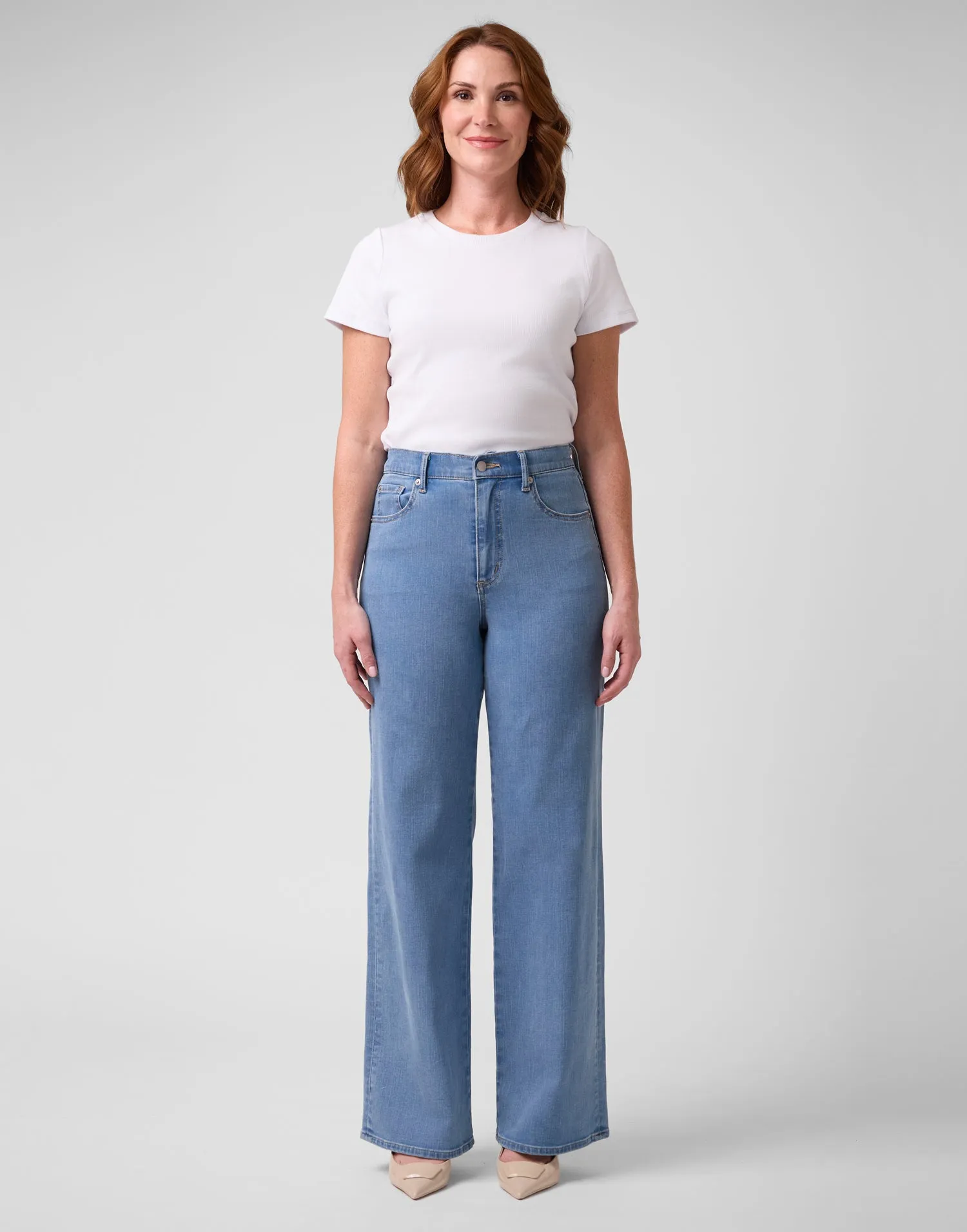 LILY WIDE LEG JEANS / FRENCH BLUE sold by Yoga Jeans product image thumbnail 3