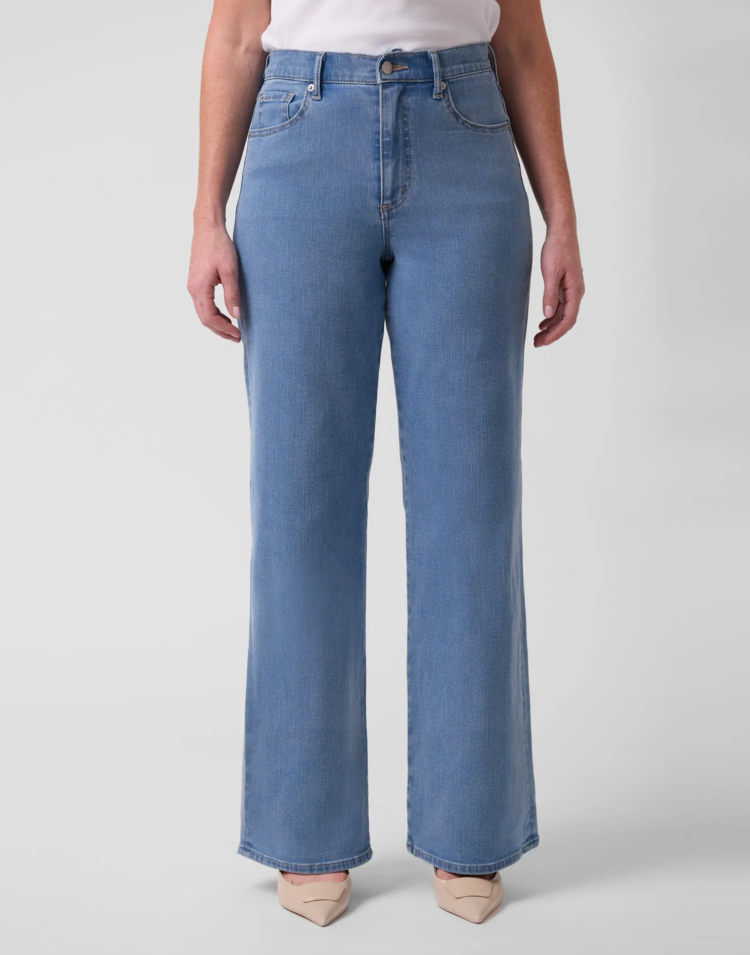 LILY WIDE LEG JEANS / FRENCH BLUE sold by Yoga Jeans product image thumbnail 4