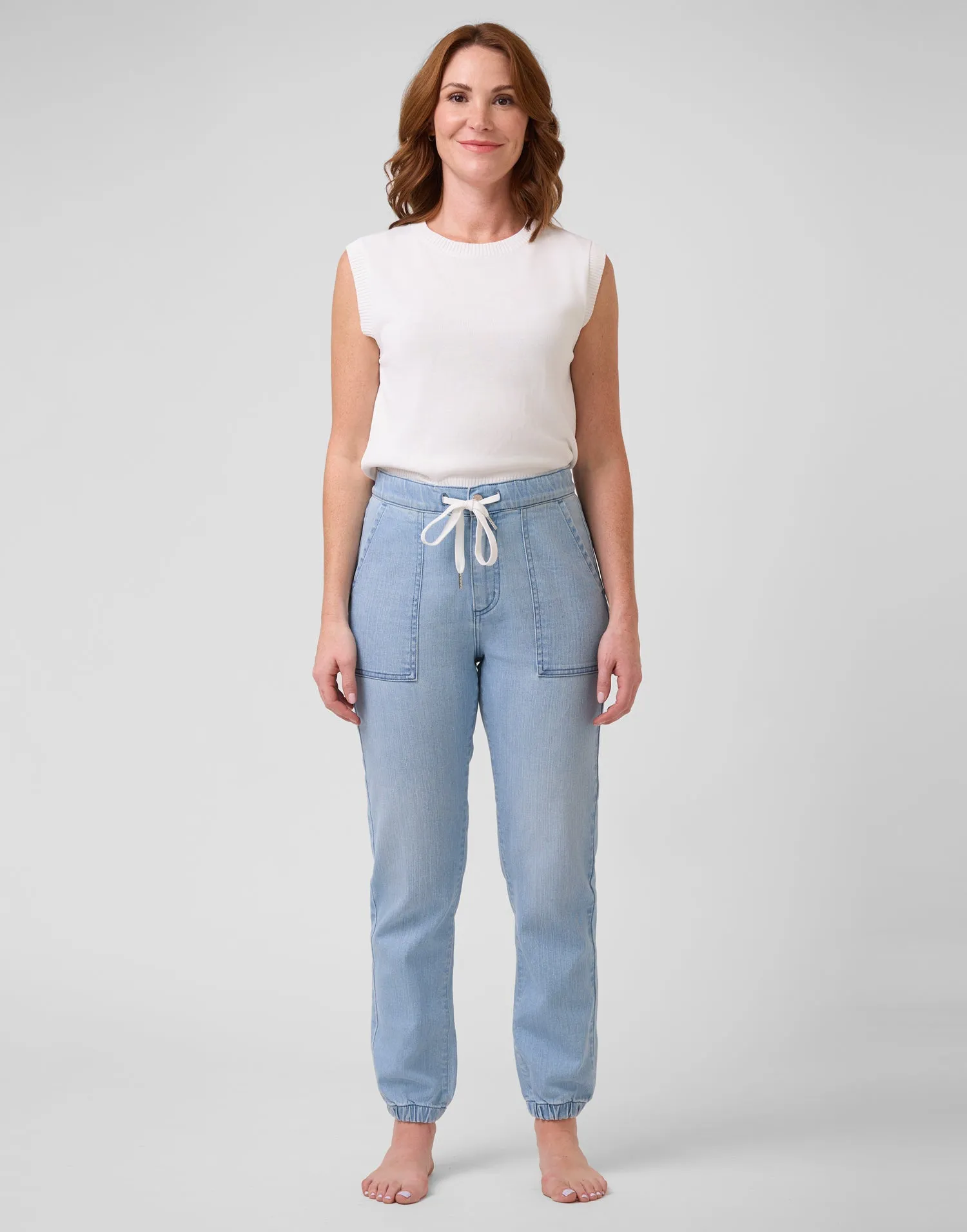 MALIA RELAXED JEANS / LIGHT SKY sold by Yoga Jeans product image thumbnail 3