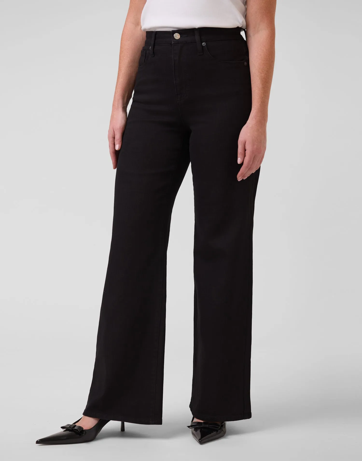 LILY WIDE LEG JEANS / BLACK sold by Yoga Jeans product image thumbnail 4