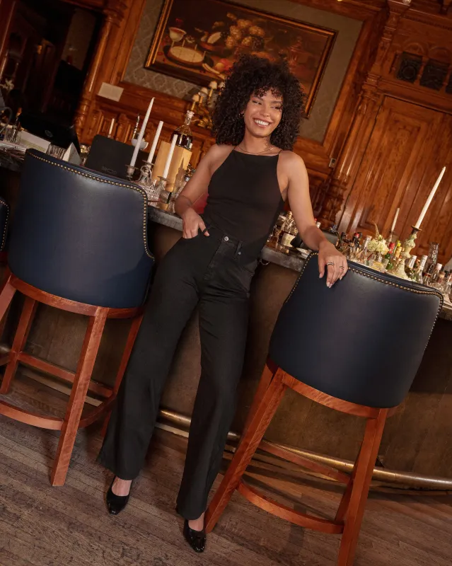 LILY WIDE LEG JEANS / BLACK sold by Yoga Jeans