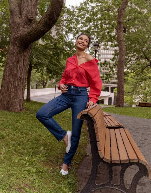 EMILY SLIM JEANS / INK BLUE sold by Yoga Jeans