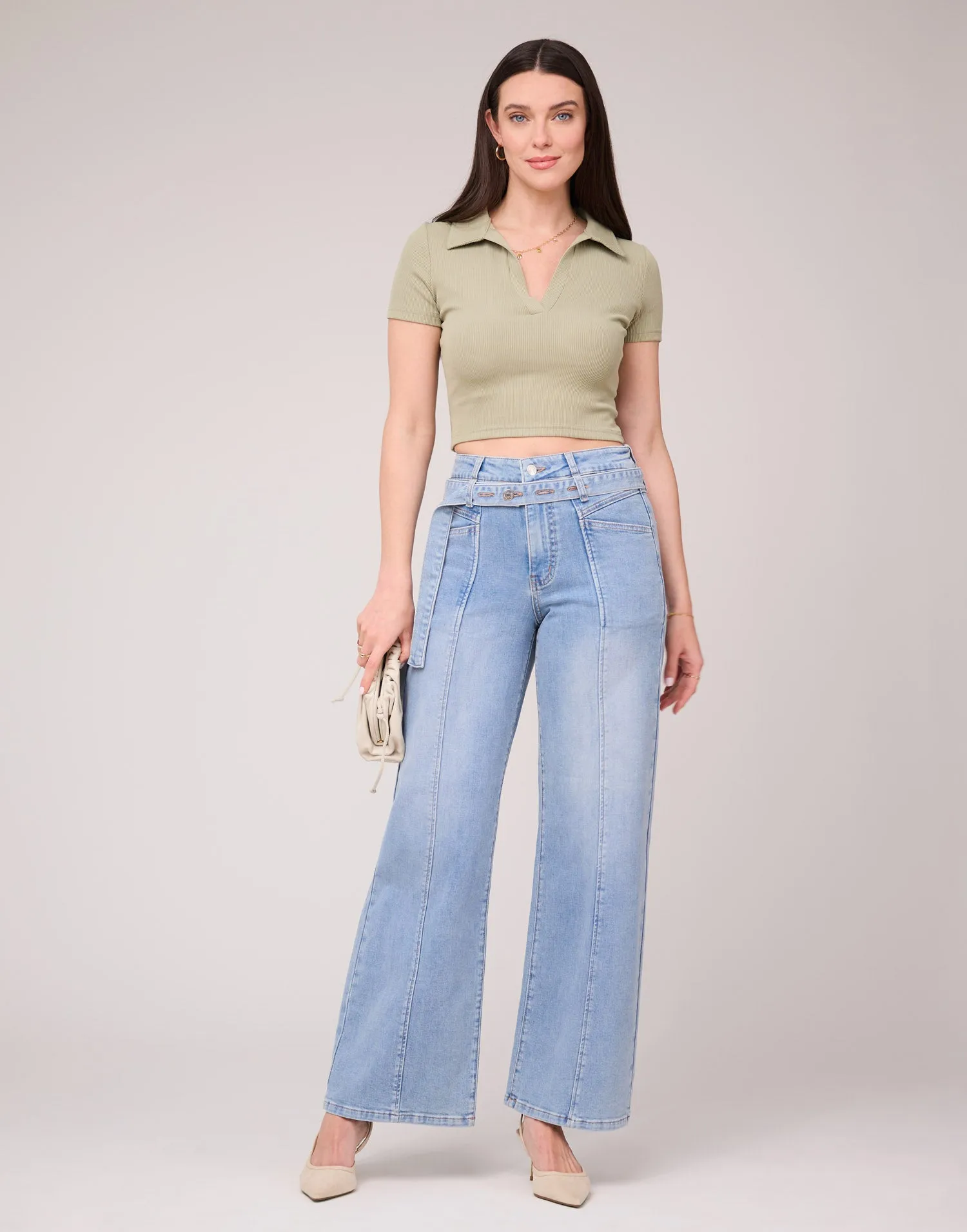 LILY WIDE LEG JEANS / COTTAGE BLUE sold by Yoga Jeans product image thumbnail 2