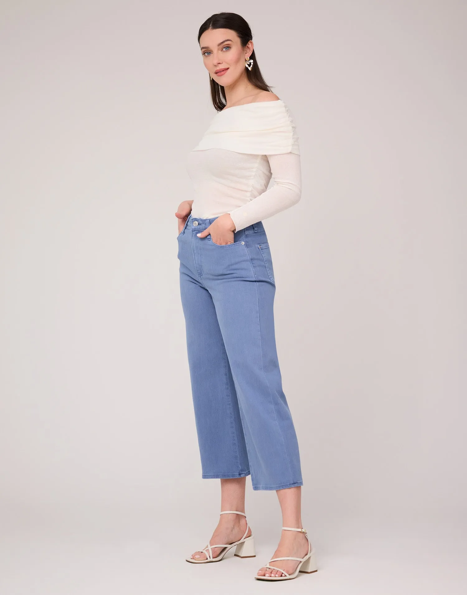 LILY WIDE LEG JEANS / PARADISE BLUE sold by Yoga Jeans product image thumbnail 3
