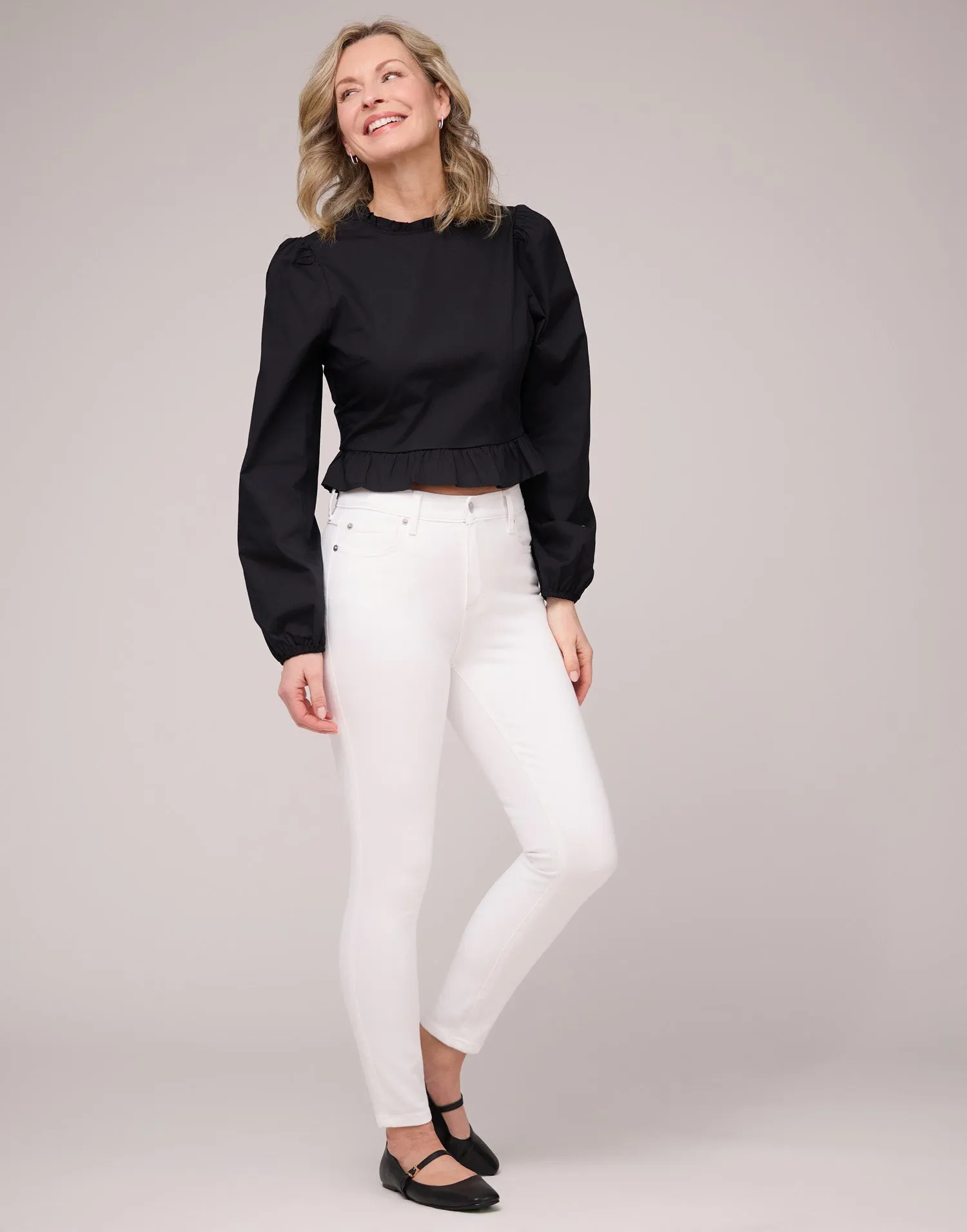 RACHEL SKINNY JEANS / WHITE SHELL sold by Yoga Jeans product image thumbnail 3