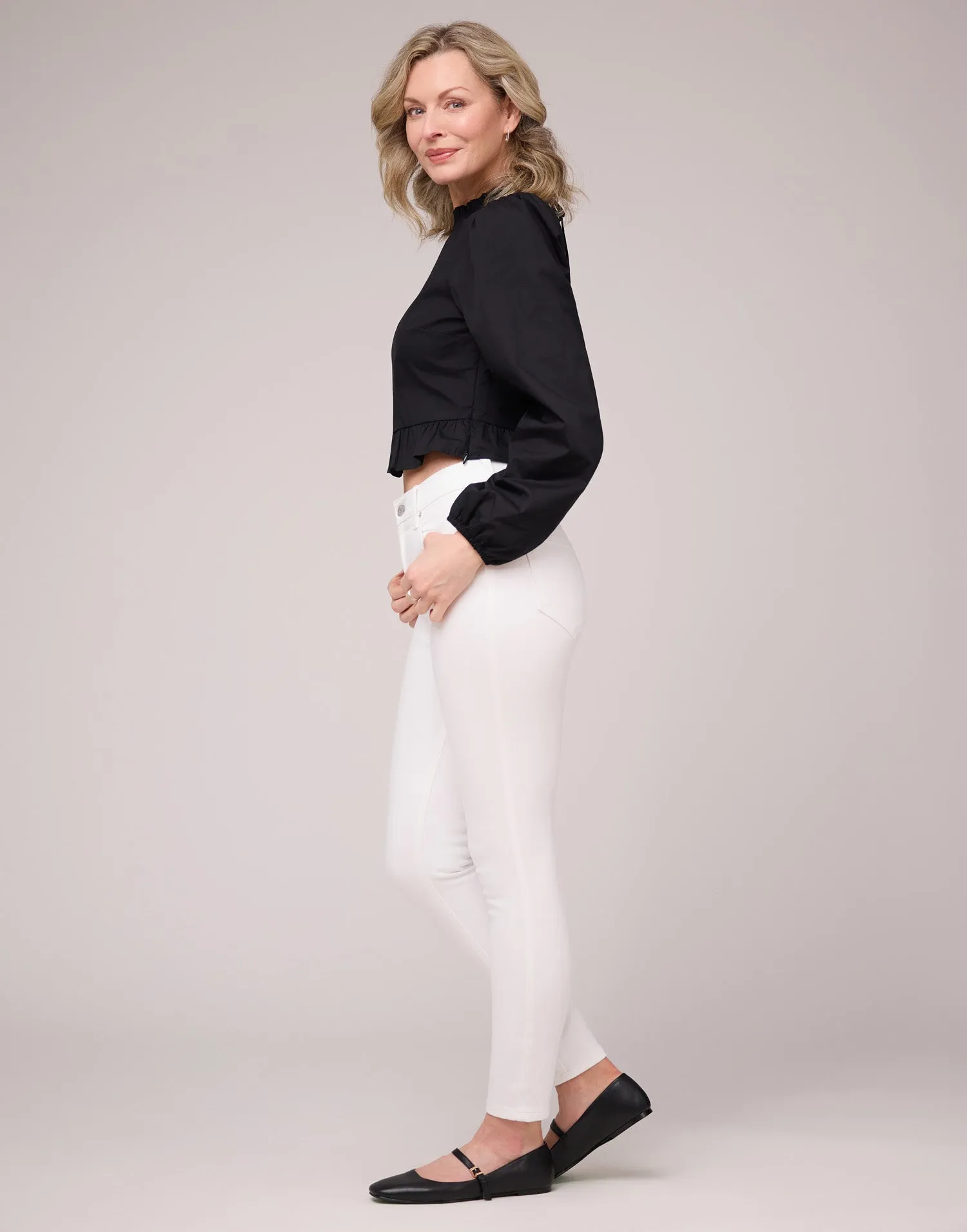 RACHEL SKINNY JEANS / WHITE SHELL sold by Yoga Jeans product image thumbnail 2