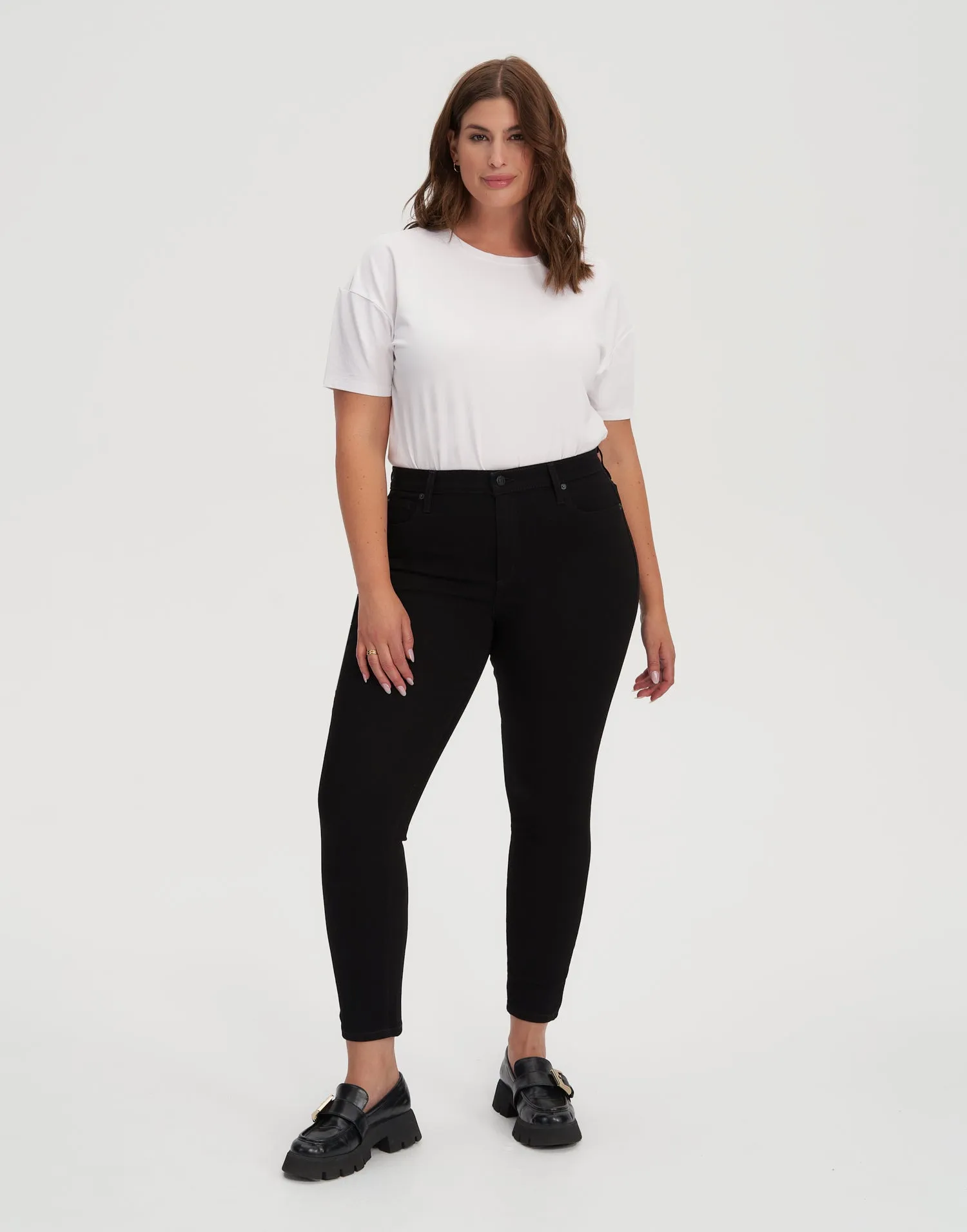 RACHEL SKINNY JEANS / 27" BLACK sold by Yoga Jeans