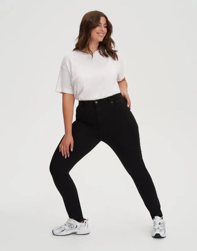 RACHEL HIGH RISE SKINNY JEANS / BLACK sold by Yoga Jeans