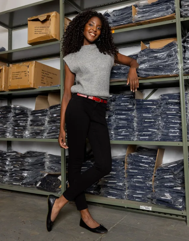 RACHEL SKINNY JEANS / PITCH BLACK sold by Yoga Jeans