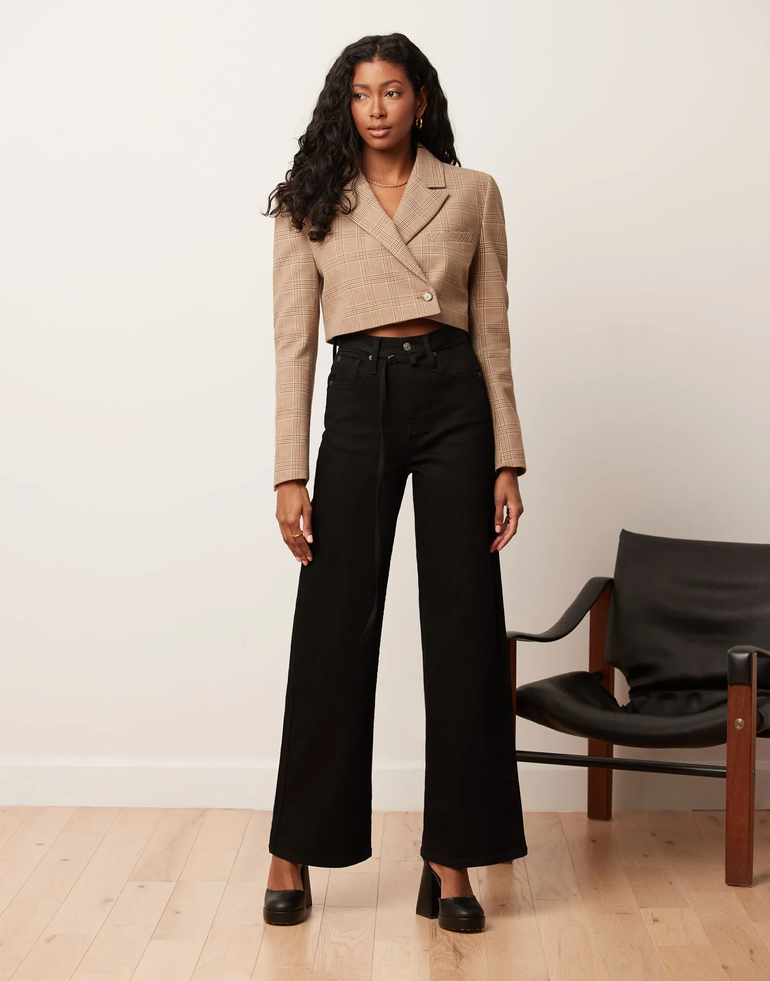 LILY WIDE LEG JEANS / BLACK sold by Yoga Jeans