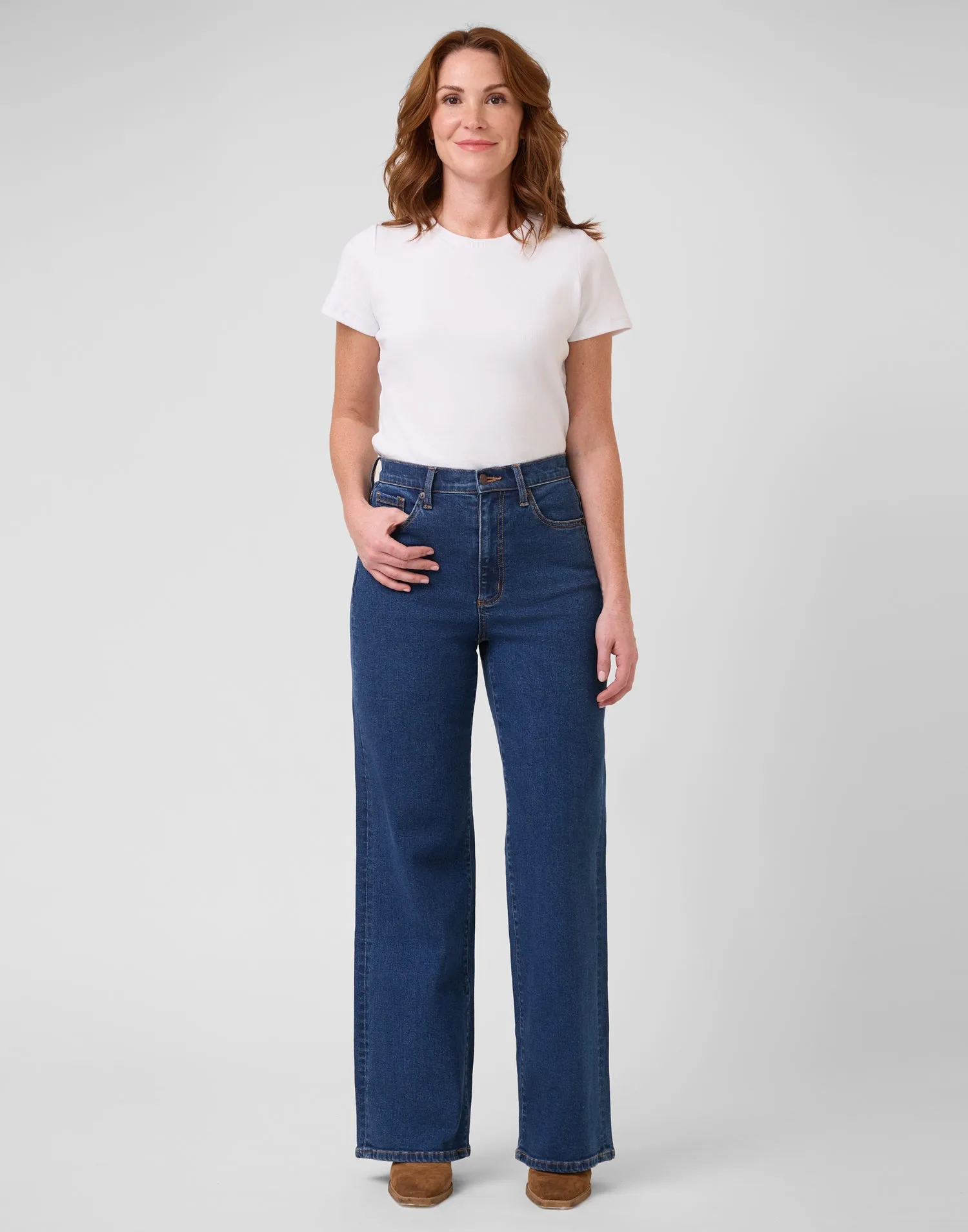 LILY WIDE LEG JEANS / HERITAGE BLUE sold by Yoga Jeans product image thumbnail 2