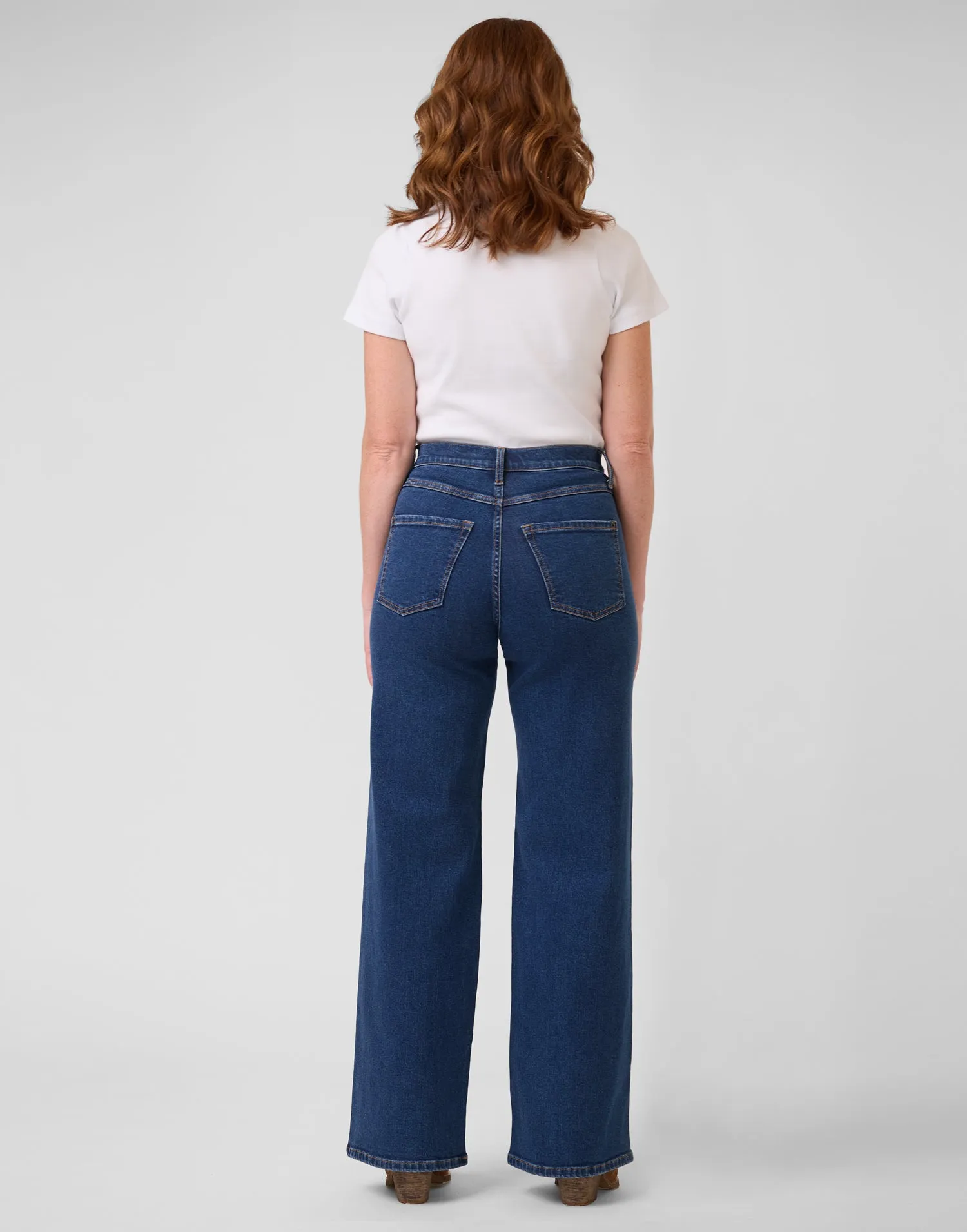 LILY WIDE LEG JEANS / HERITAGE BLUE sold by Yoga Jeans product image thumbnail 5