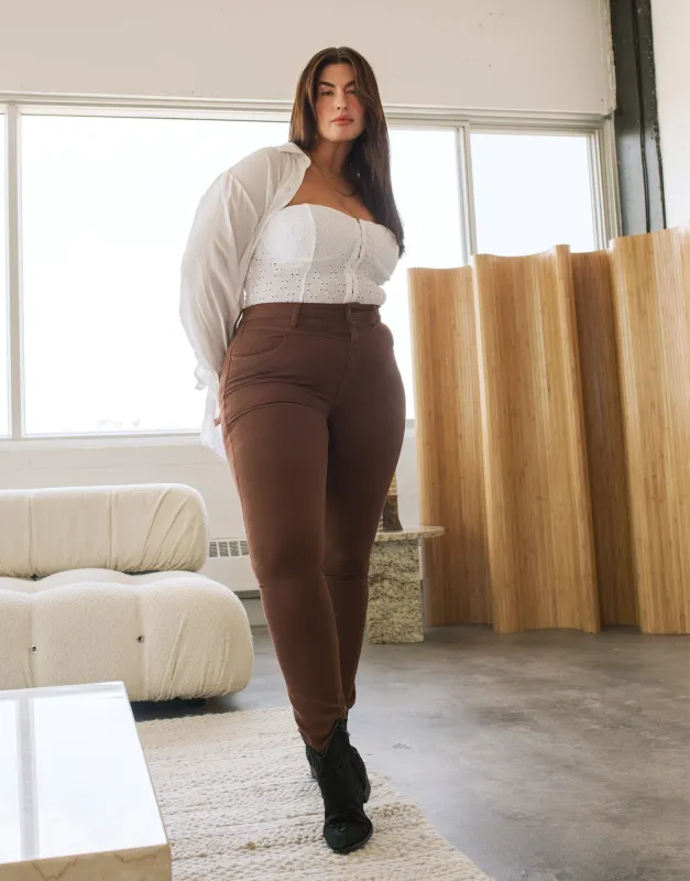 RACHEL SKINNY JEANS / COCOA BROWN sold by Yoga Jeans