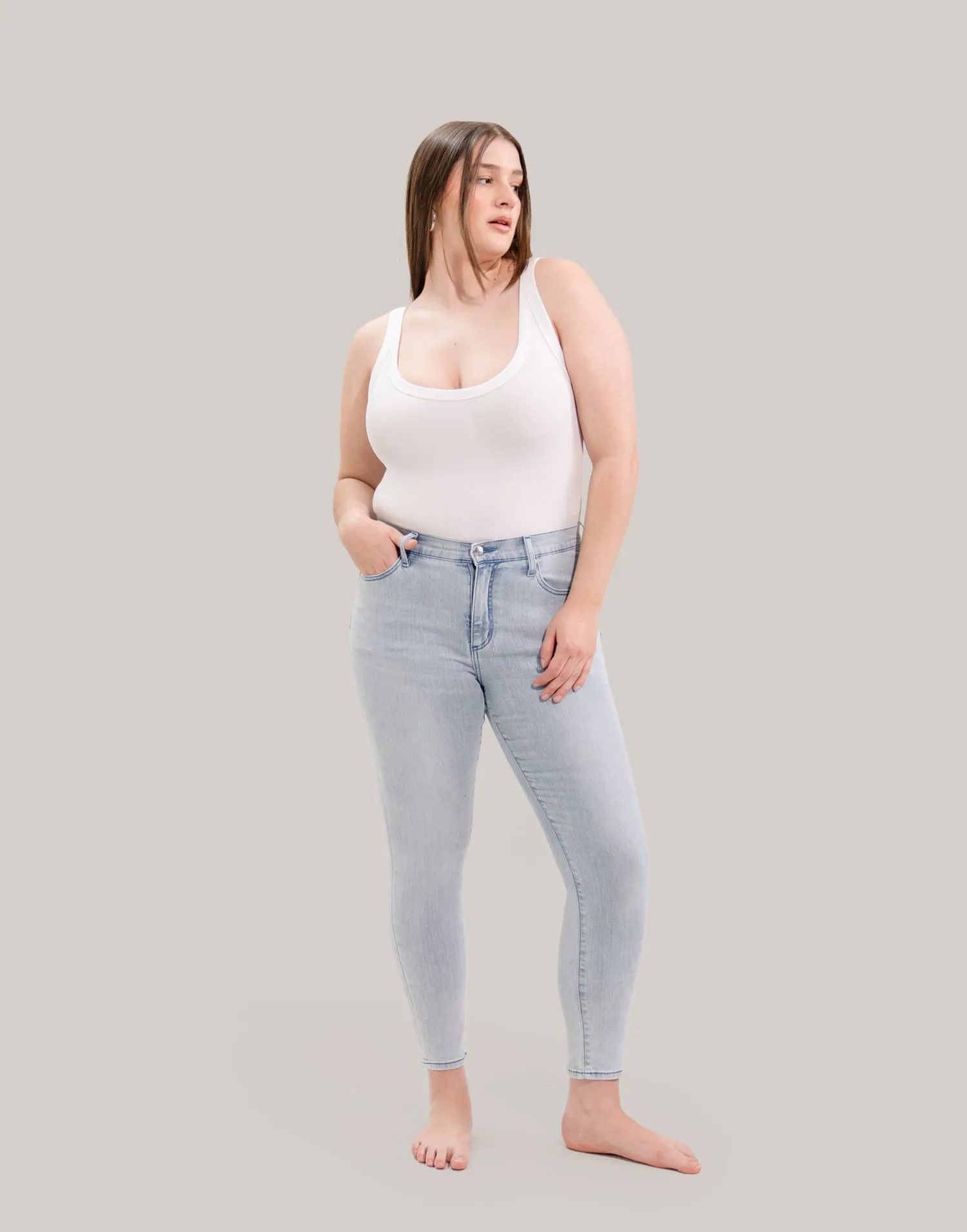 RACHEL SKINNY JEANS / SEA BREEZE sold by Yoga Jeans product image thumbnail 2