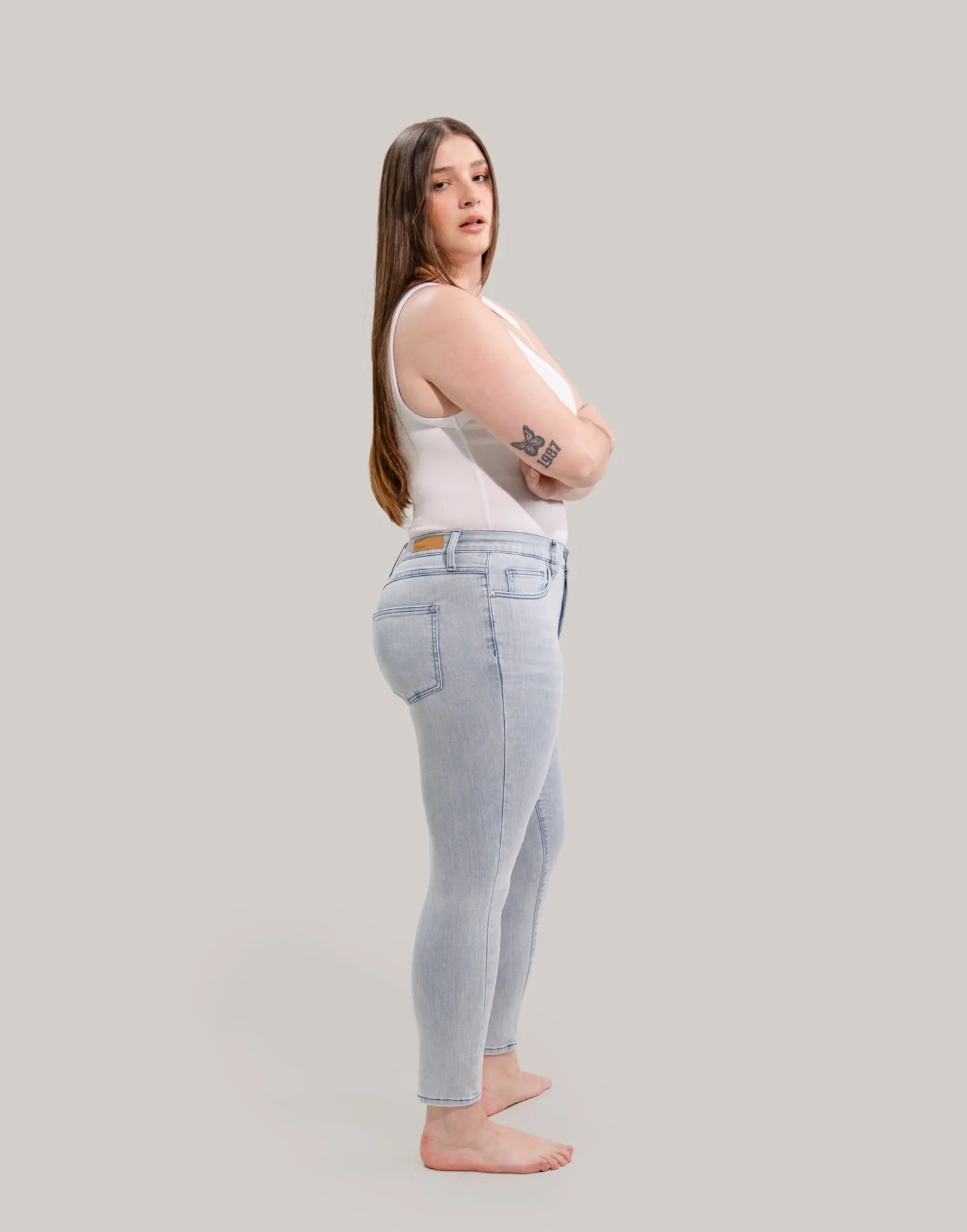 RACHEL SKINNY JEANS / SEA BREEZE sold by Yoga Jeans product image thumbnail 3