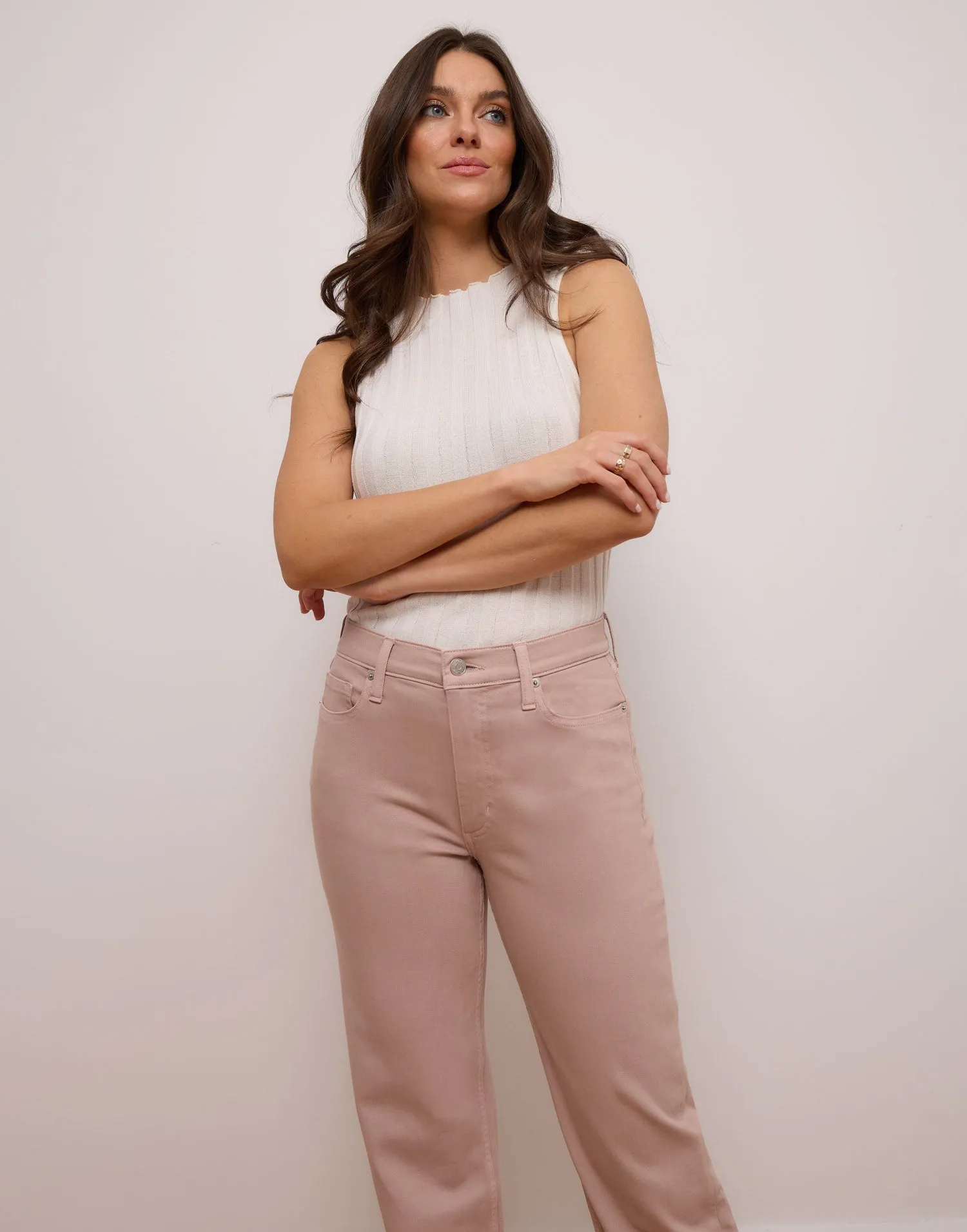 CHLOE STRAIGHT JEANS / PINK SAND sold by Yoga Jeans product image thumbnail 4