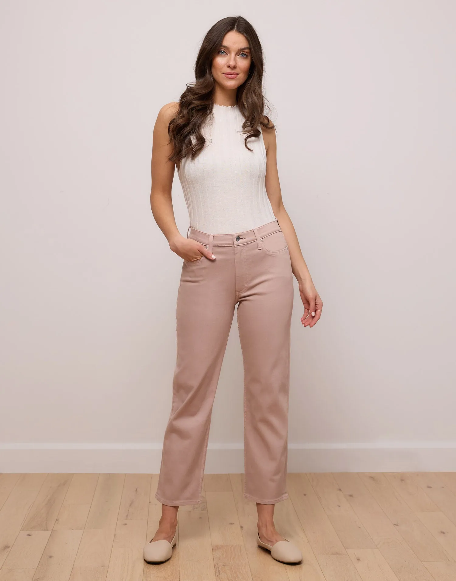 CHLOE STRAIGHT JEANS / PINK SAND sold by Yoga Jeans product image thumbnail 2