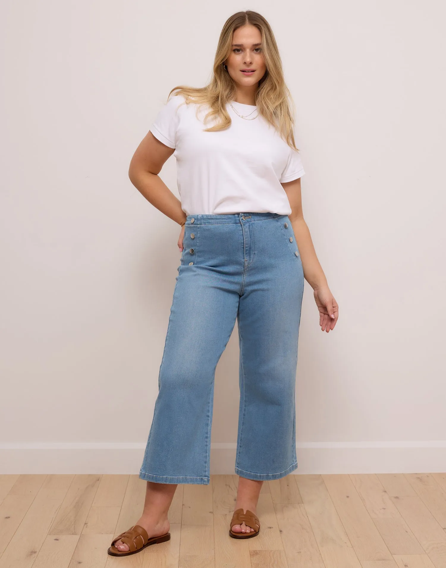 LILY WIDE LEG JEANS / FRESHWATER sold by Yoga Jeans
