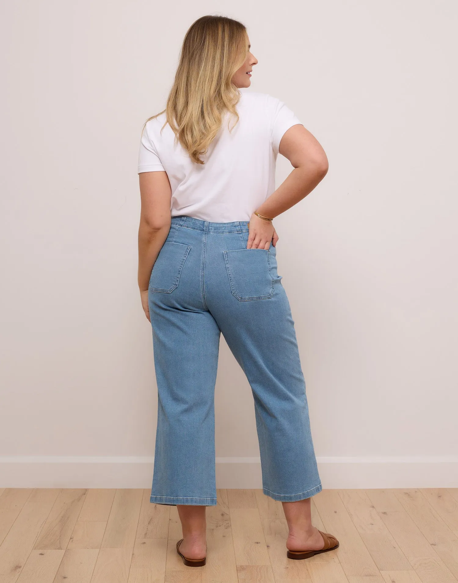 LILY WIDE LEG JEANS / FRESHWATER sold by Yoga Jeans product image thumbnail 4