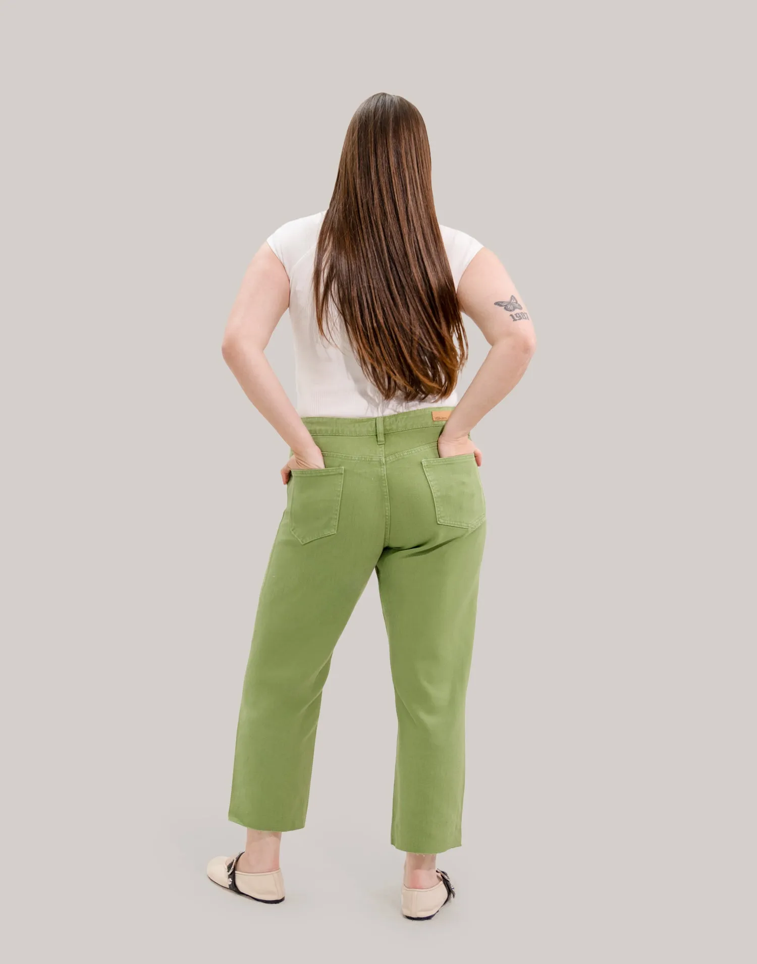 CHLOE STRAIGHT JEANS / GREEN EYES sold by Yoga Jeans product image thumbnail 4
