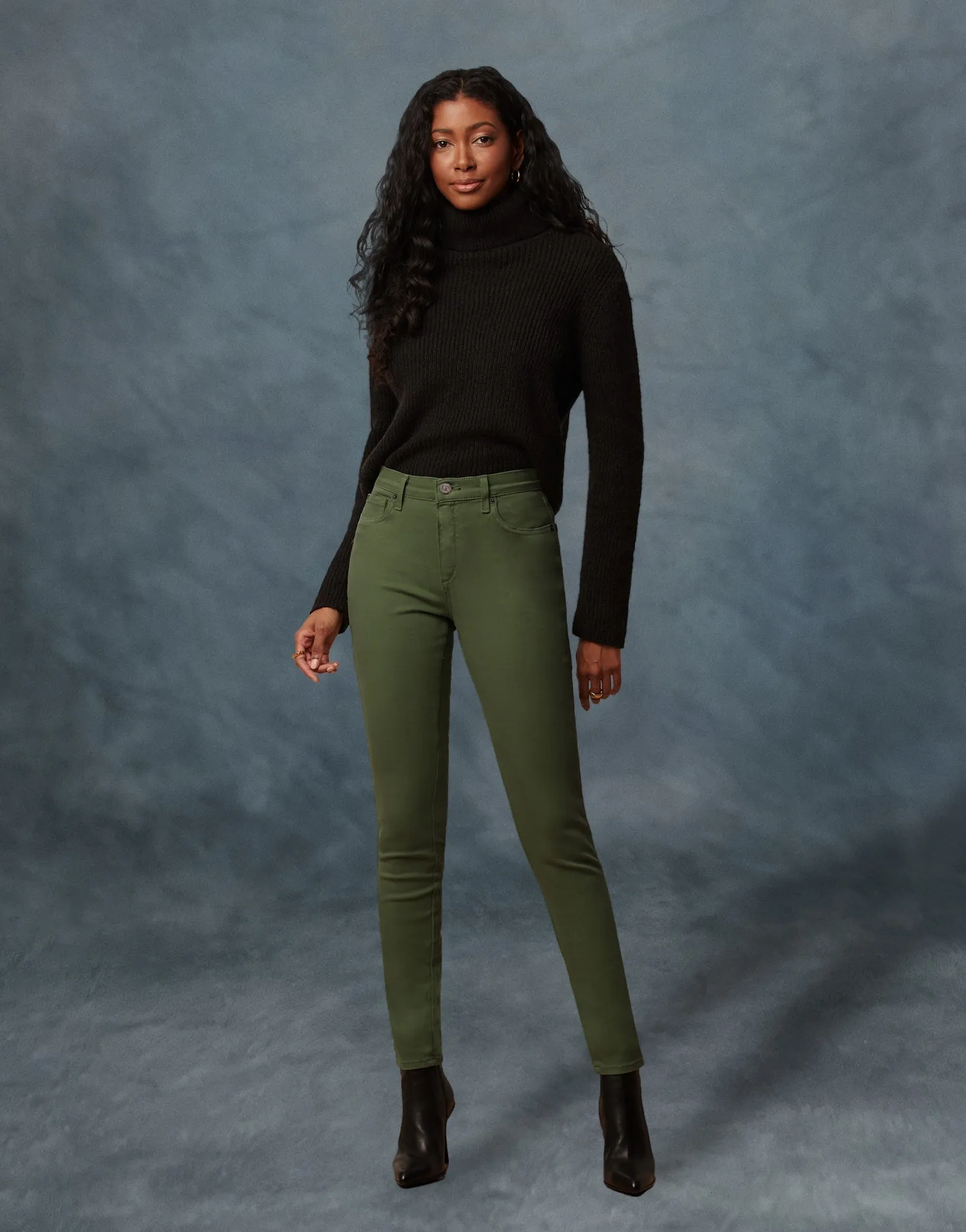 RACHEL SKINNY JEANS / WATERCRESS sold by Yoga Jeans
