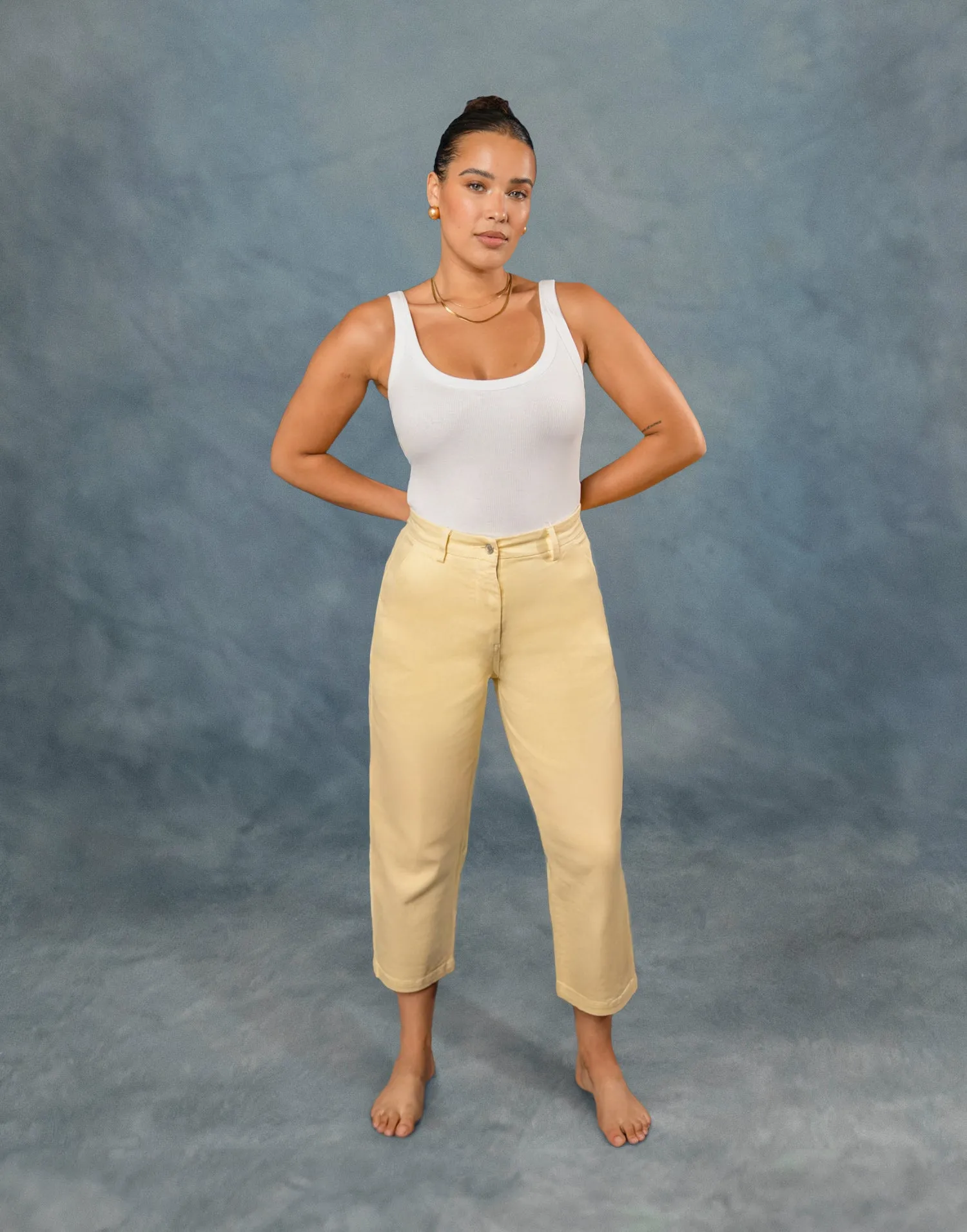 MALIA RELAXED JEANS / BANANA YELLOW sold by Yoga Jeans