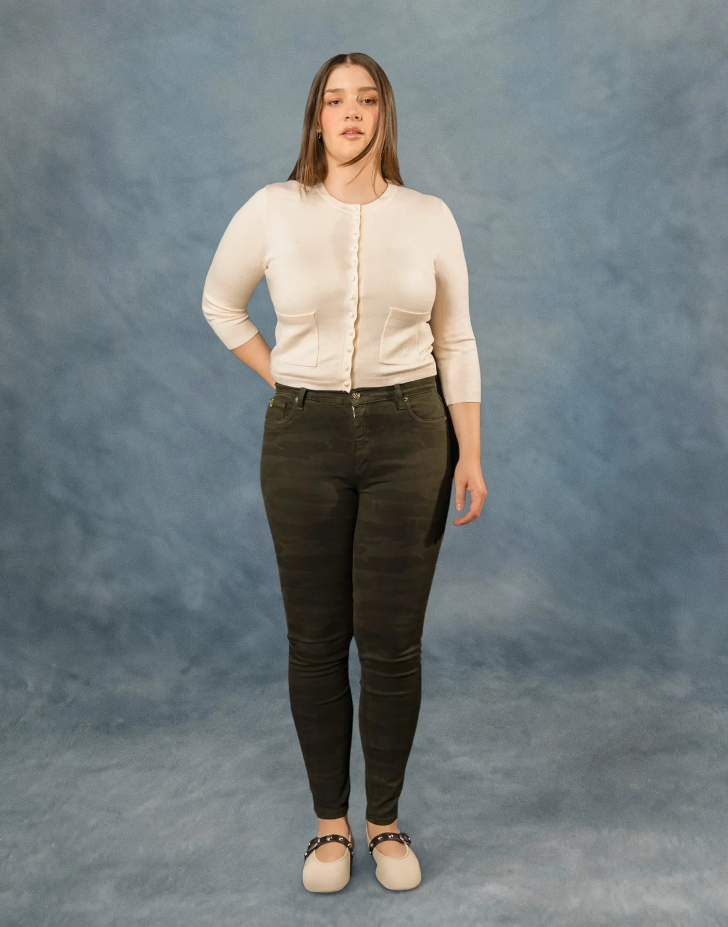 RACHEL SKINNY JEANS / TRUE CAMO sold by Yoga Jeans