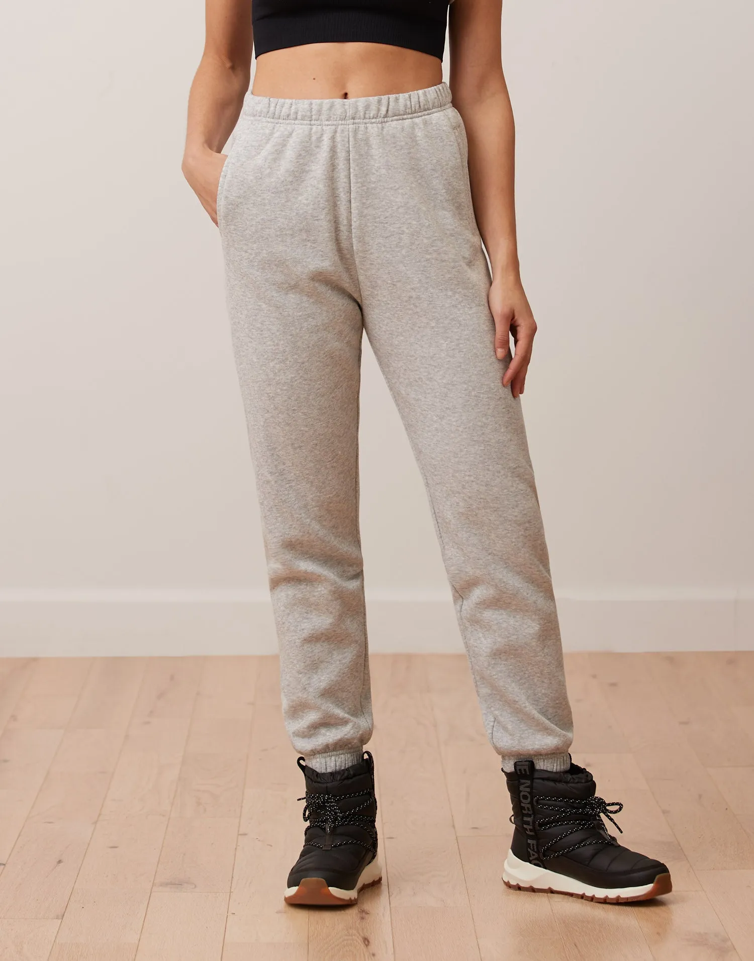 FLEECE JOGGER / GREY MIX sold by Yoga Jeans product image thumbnail 2