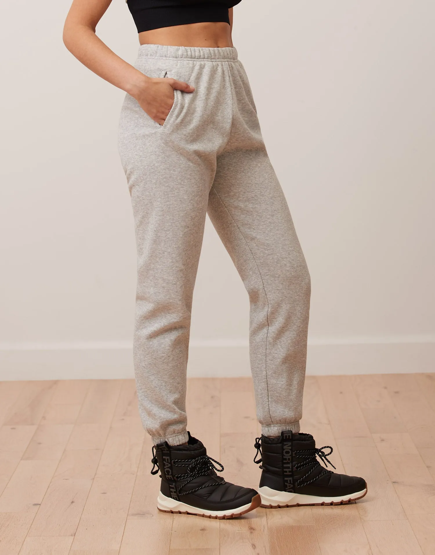 FLEECE JOGGER / GREY MIX sold by Yoga Jeans