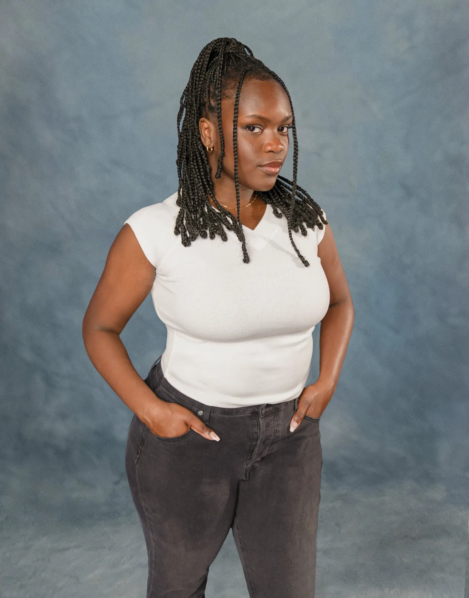 EMILY SLIM JEANS / WASHED BLACK sold by Yoga Jeans