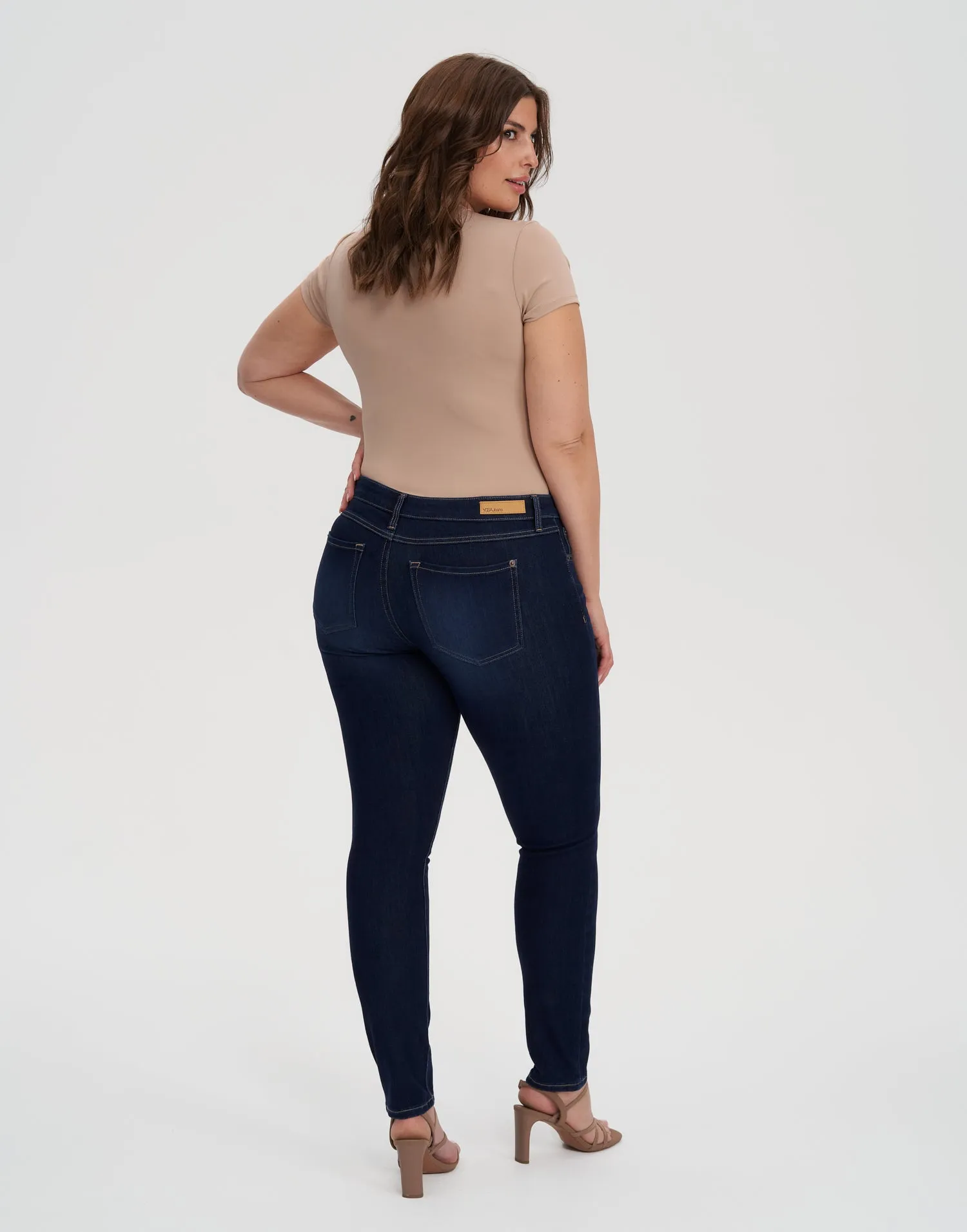 RACHEL SKINNY JEANS / 30" DARK INDIE sold by Yoga Jeans product image thumbnail 4