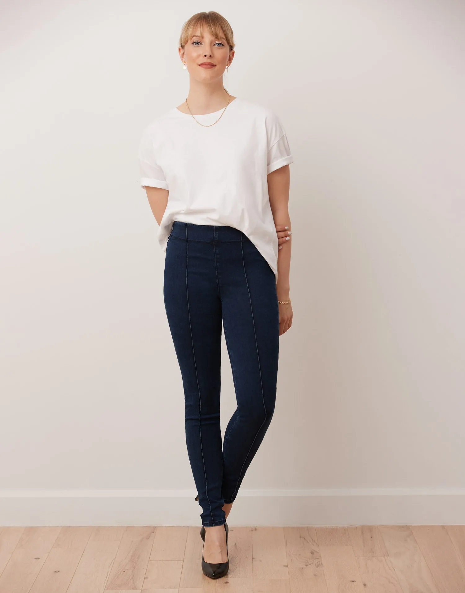 RACHEL SKINNY JEANS / NAUTICAL BLUE sold by Yoga Jeans