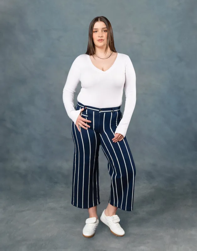 LILY WIDE LEG JEANS / NAVY PIER sold by Yoga Jeans