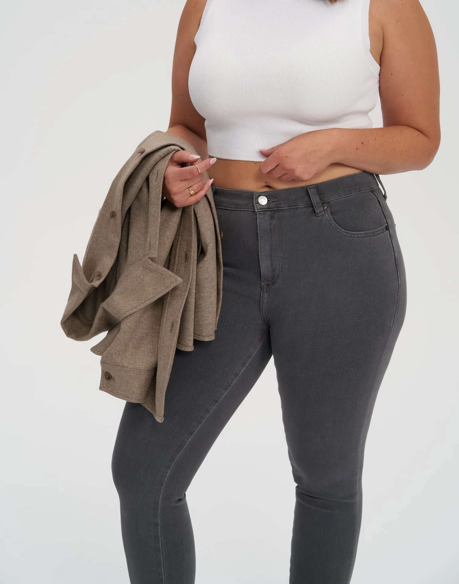 RACHEL SKINNY JEANS /30" GREY STEEL sold by Yoga Jeans product image thumbnail 3