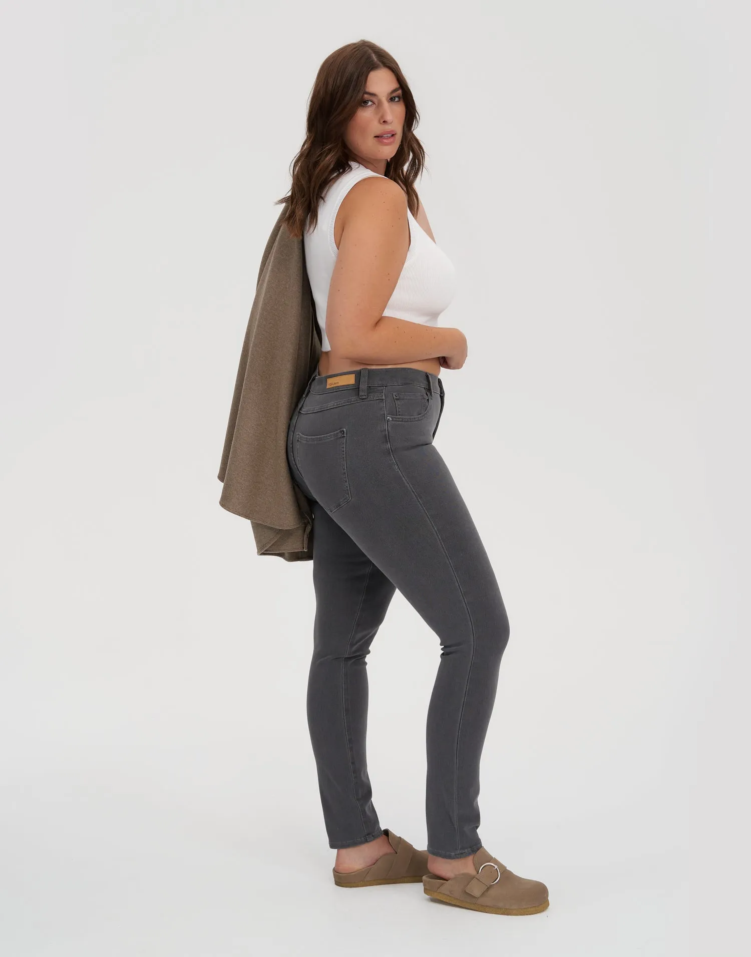 RACHEL SKINNY JEANS /30" GREY STEEL sold by Yoga Jeans product image thumbnail 2